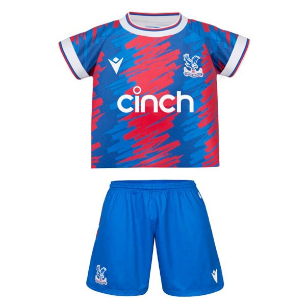 Trikot Crystal Palace Heim Kinder 2022-23 Rote Blau